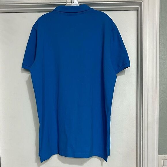 U.S. Polo Assn Men's Large Blue Collared Classic Style Short Sleeve Shirt New - Picture 6 of 11